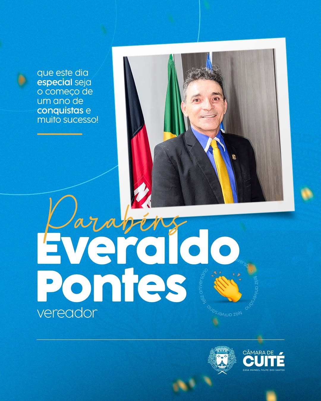 PARABÉNS, VEREADOR EVERALDO! 🥳