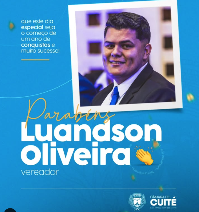 Parabéns, vereador Luandson!