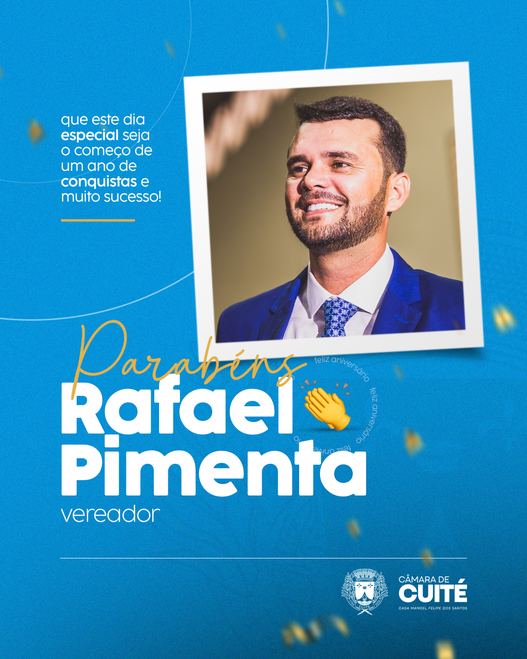 PARABÉNS, VEREADOR RAFAEL!